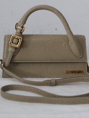 NEW Jacquemus Long Le Chiquito Moyen Bag Trapeze Top Handle Handbag Crossbody